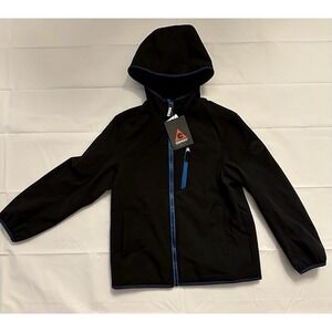 Gerry Boys Soft Shell Zip Up Hooded Jacket Fleece Lined Water Resistant M 10/12
